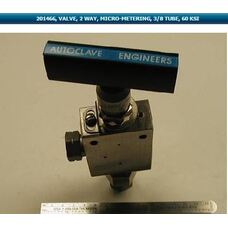 VALVE, 2 WAY, MICRO-METERING, 3/8 TUBE, 60 KSI
