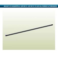 NIPPLE, 3/8 OD X .125 ID X 17.125 LG, CONED & THREADED