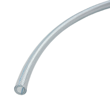 HOSE, 3/8" ID, HEAVY WALL PVC, CLEAR BRAIDED