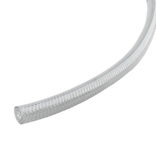HOSE, 1/4IN ID, HEAVY WALL PVC, CLEAR BRAIDED