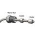 GLAND NUT,1/4,60 KSI, ANTI-VIBRATION, SS GLAND NUT,1/4,60 KSI, ANTI-VIBRATION, SS