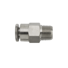 FITTING, PUSH-IN,1/4 TUBE x1/8 NPTM, BRASS