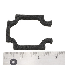 DAM, CARRIAGE BEARING, FOAM, 2.76 x 2.40