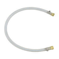 HOSE ASSY, BRAIDED, 1/4" ID, 19" LONG